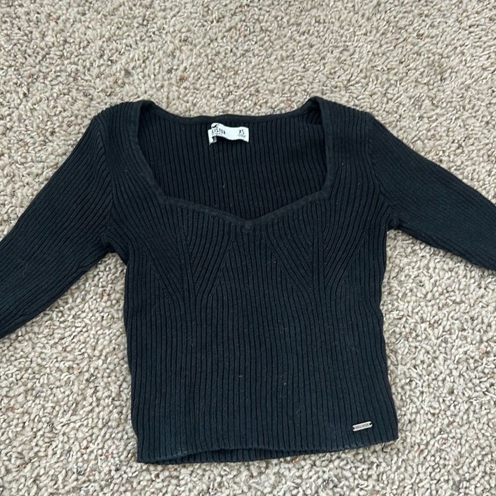 Size XS sweetheart black sweater